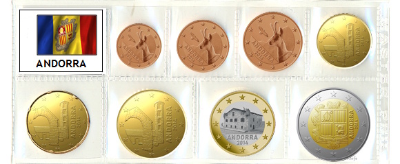 foto 16 Andorra 2016 - Serie completa 8 monete in euroblister