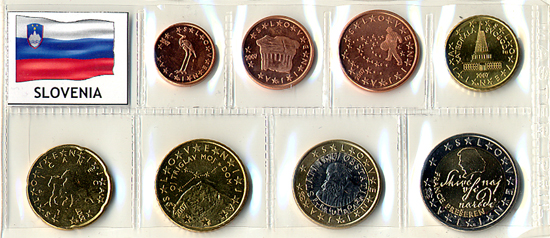 foto 16 Slovenia 2016 - Serie completa 8 monete in euroblister