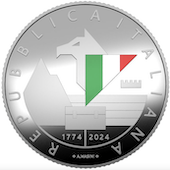 foto Italia 2024 - 5 euro 250º anniversario della fondazione del Corpo della Guardia di Finanza Argento