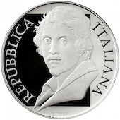 foto Italia 2021 - 5 euro Argento 450° anniversario nascita di Caravaggio FS
