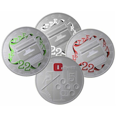 foto Italia 2020 - 5 euro Argento Olivetti Trittico