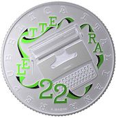 foto Italia 2020 - 5 euro Argento Olivetti Verde