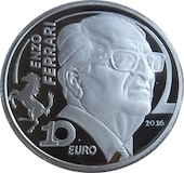 foto Italia 2016 - 10 euro Argento Enzo Ferrari FS