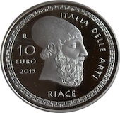 foto Italia 2015 - 10 euro Argento Riace, Calabria FS