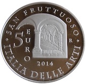 foto Italia 2014 - 5 euro Argento San Fruttuoso, Liguria FS