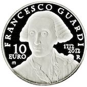 foto Italia 2012 - 10 euro Argento Francesco Guardi FS