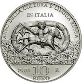 foto Italia 2011 - 10 euro Argento anno cultura e lingua russa in Italia FS