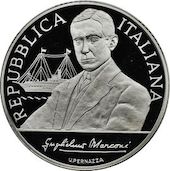 foto Italia 2009 - 10 euro Argento Guglielmo Marconi FS