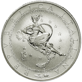 foto Italia 2003 - 10 euro Argento presidenza europea FDC