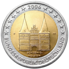 foto 2006 Germania - 2 Euro Holsten Tor (zecca casuale)