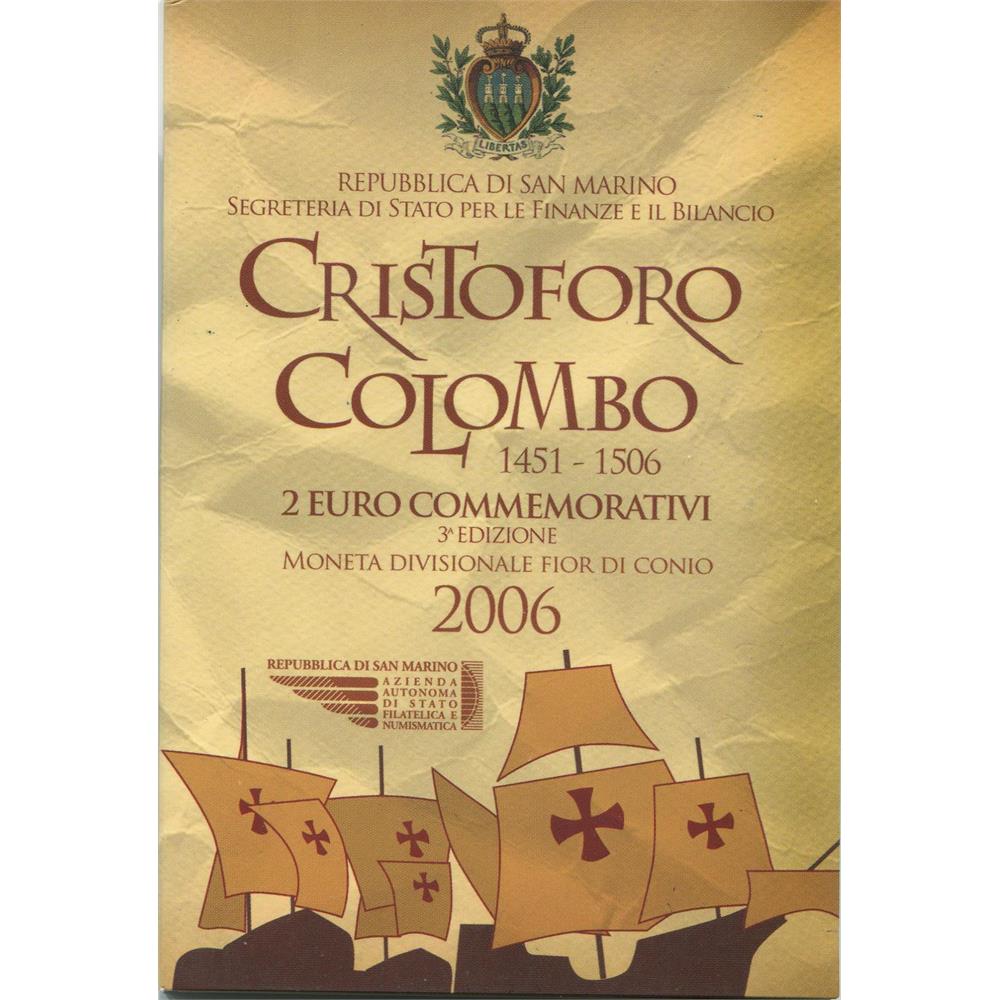foto 2006 San Marino - 2 Euro Cristoforo Colombo