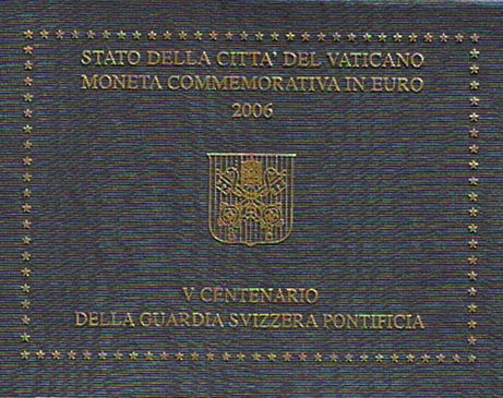 foto 2006 Vaticano - 2 Euro Guardia Svizzera