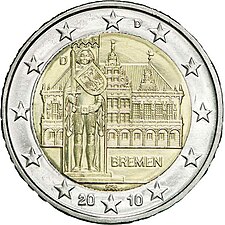 foto 2010 Germania - 2 Euro Bremen (zecca D)