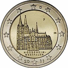 foto 2011 Germania - 2 Euro Duomo di Colonia (zecca D)