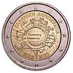 foto 2012 Grecia - 2 Euro 10° Anniversario Euro