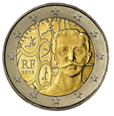 foto 2013 Francia - 2 Euro 150º ann. della nascita di Pierre de Coubertin