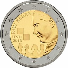 foto 2016 Estonia - 2 Euro 100° anniversario della nascita di Paul Kérès