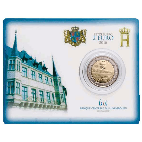 foto 2016 Lussemburgo - 2 Euro 50º anniversario del Ponte Granduchessa Carlotta in CoinCard