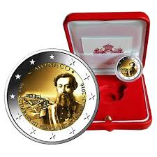 foto 2016 Monaco - 2 Euro 150° anniversario della fondazione di Monte Carlo da parte di Carlo III (in cofanetto)