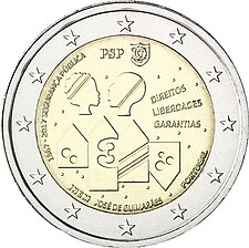 foto 2017 Portogallo - 2 Euro 150º anniversario della fondazione del corpo di polizia portoghese