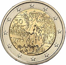 foto 2019 Germania - 2 Euro 30º anniversario della caduta del Muro di Berlino (zecca casuale)