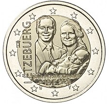 foto 2020 Lussemburgo - 2 Euro Nascita del principe ereditario Carlo