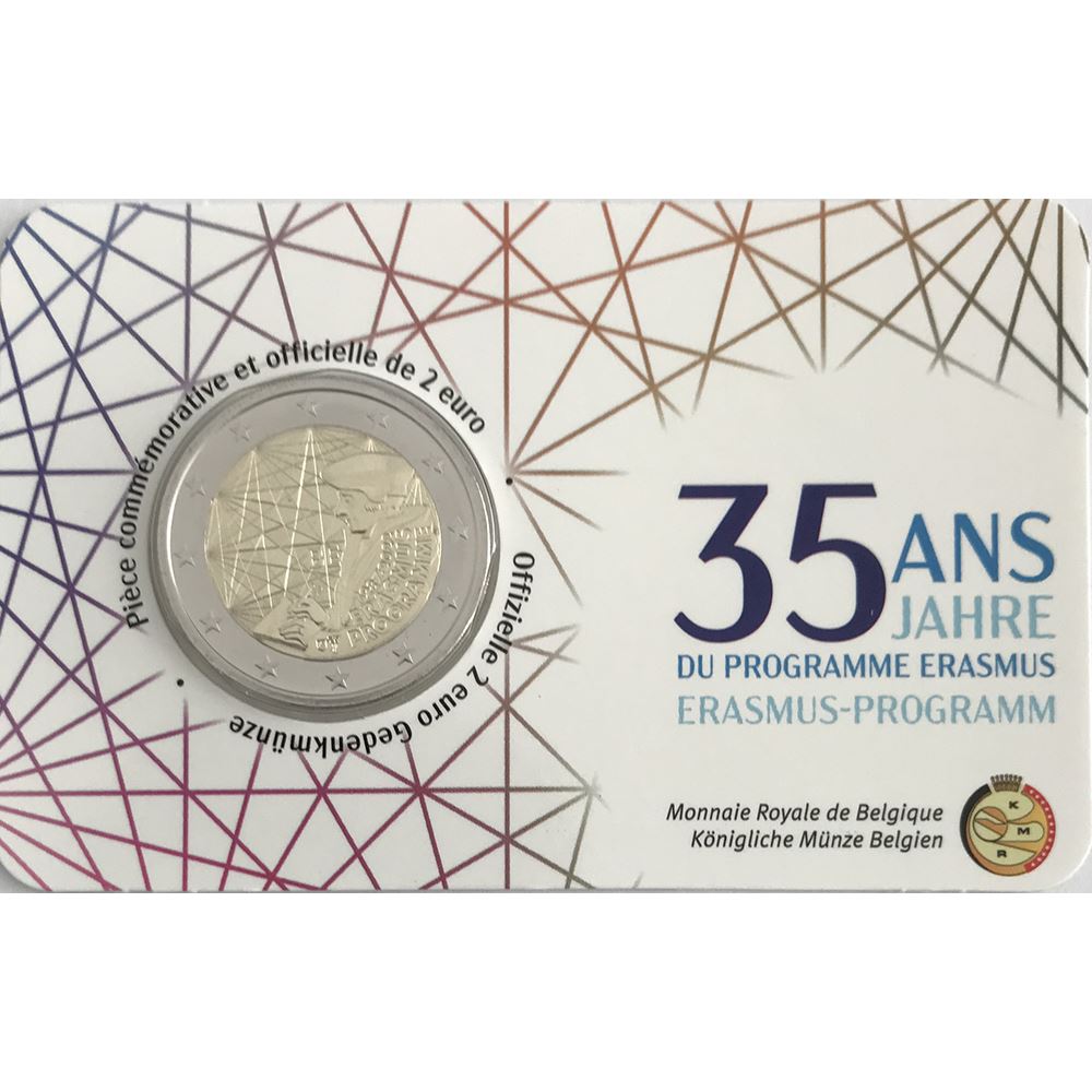 foto 2022 Belgio - 2 euro Erasmus coincard (lato francese)
