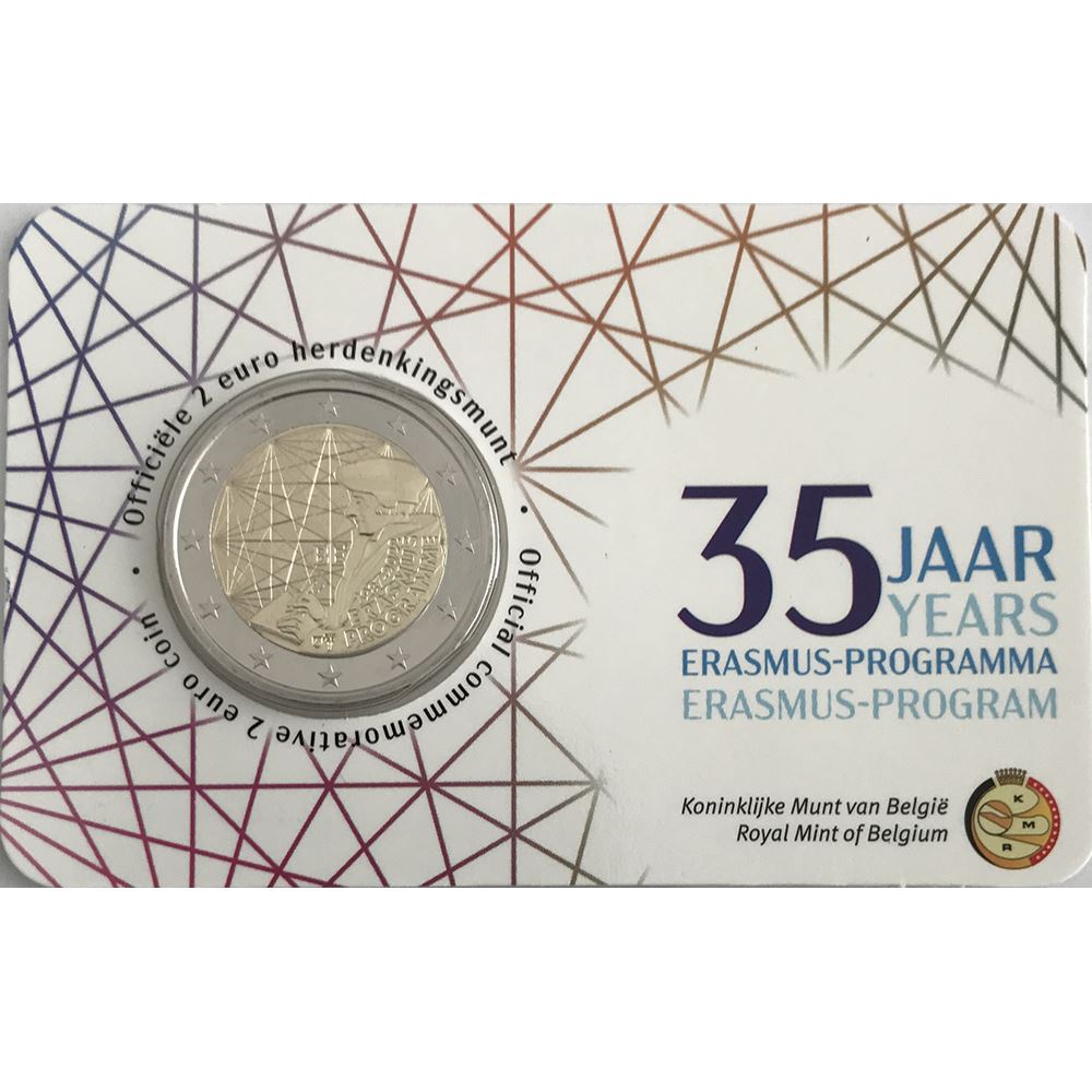 foto 2022 Belgio -  2 euro Erasmus coincard (lato olandese)