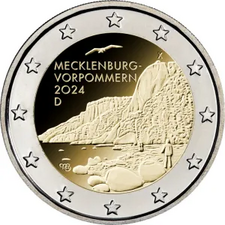 foto 2024 Germania - 2 Euro Presidenza di Meclemburgo-Pomerania Anteriore al Bundesrat (zecca D)