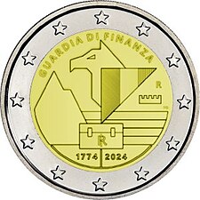 foto 2024 Italia - 2 Euro  250º anniversario della fondazione del Corpo della Guardia di Finanza
