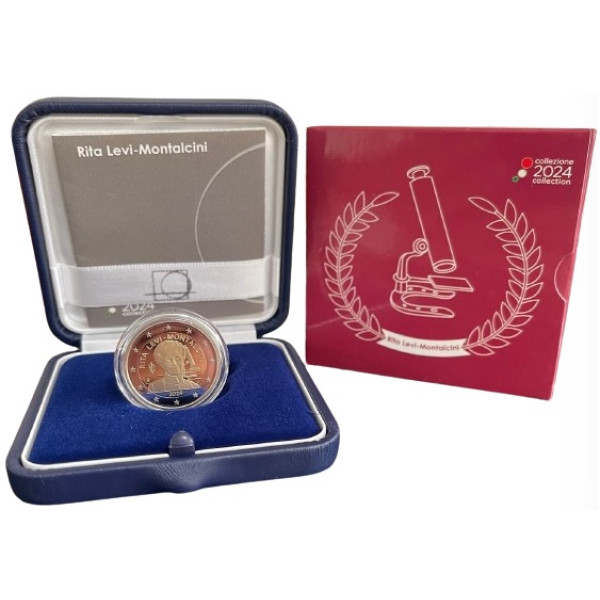 foto 2024 Italia - 2 Euro Rita Levi-Montalcini (Fondo specchio)