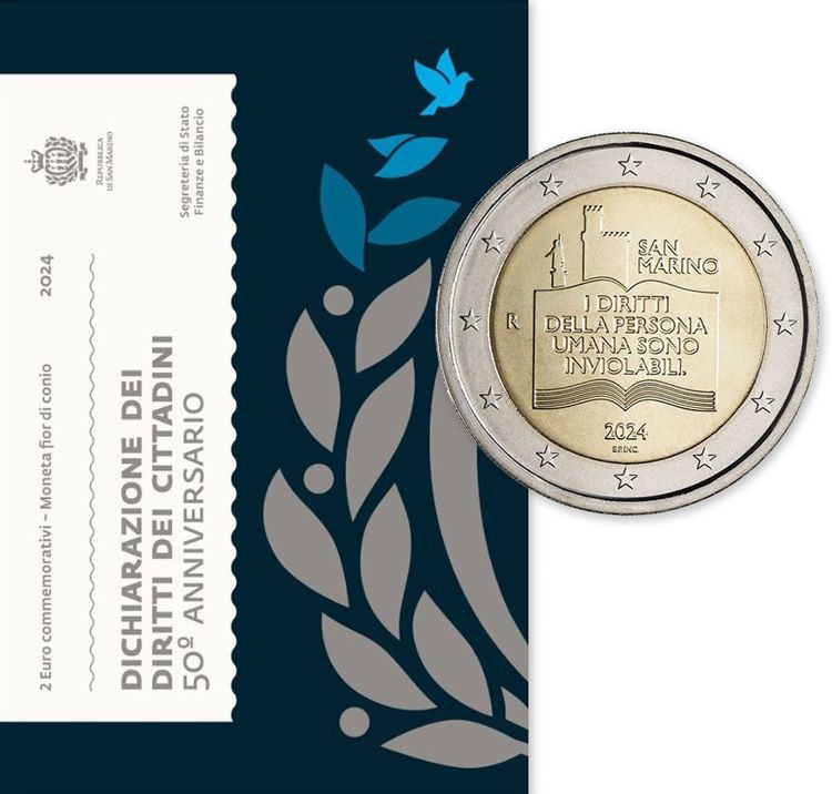 foto 2024 San Marino - 2€ 50º anniversario della Costituzione