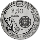 foto Portogallo 2012 - 2,5 euro 75° Ann.costruzione nave Sagres