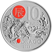 foto San Marino 2022 - 10 euro Calendario lunare cinese: Drago