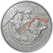 foto San Marino 2021 - 10 euro argento FDC Vittoria della medaglia nel tiro al volo a Tokyo