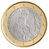 foto 1 Euro - San Marino Non Commemorativo (NUOVO TIPO)