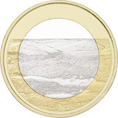 foto Finlandia 2018 - 5 euro paesaggi nazionali finlandesi: Pallastunturi Fells