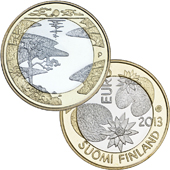 foto Finlandia 2013 - 5 euro Natura del Nord, sole di mezzanotte