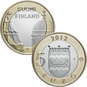 foto Finlandia 2012 - 5 euro Edifici Provinciali: Cattedrali di Helsinki e Uspenski