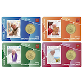 foto Vaticano 2023 - 50 cent. Stamp & Coin Card n. 44-47