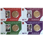 foto Vaticano 2017 - 50 cent. Stamp & Coin Card n. 14-17