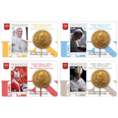 foto Vaticano 2015 - 50 cent. Stamp & Coin Card n. 6-9