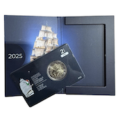 foto 2025 Italia  - 2 Euro Giro del mondo della nave Amerigo Vespucci coincard