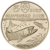 foto Slovacchia 2025 - 5 Euro Salmone