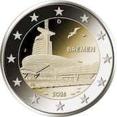 foto Germania 2026 - 2 euro Presidenza del Brema al Bundesrat: Klimahaus di Bremerhaven