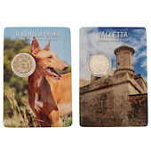 foto Malta 2026 - 2 euro La Valletta + Cane dei Faraoni in Blister