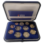 foto Italia 2022 - Divisionale Serie 11 monete Proof con le 3 monete del 2022