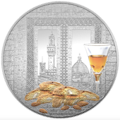 foto Italia 2024 - 5 euro Toscana Vinsanto e Cantucci in blister